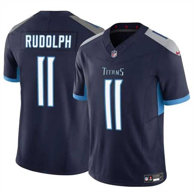 Men & Women & Youth Tennessee Titans #11 Mason Rudolph Navy 2024 F.U.S.E. Vapor Limited Football Stitched Jersey->washington commanders->NFL Jersey